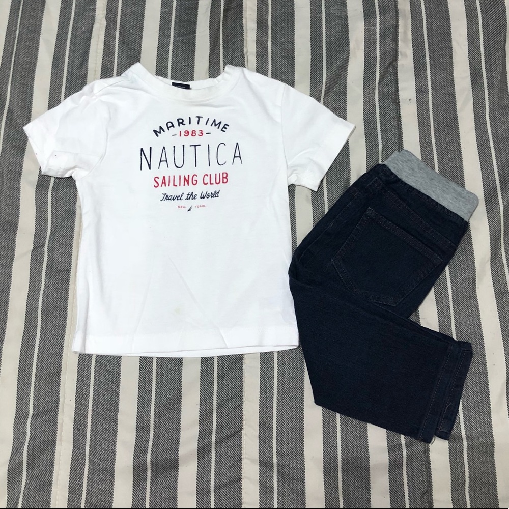 Nautica T-Shirt & Jeans Set Size 2T